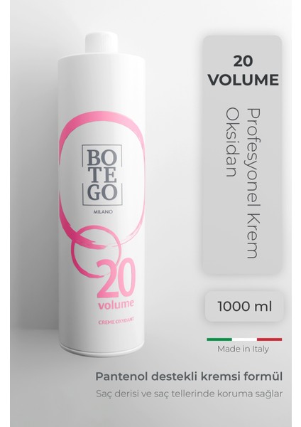Profesyonel Krem Oksidan 6% - 20 Volume 1000 ml