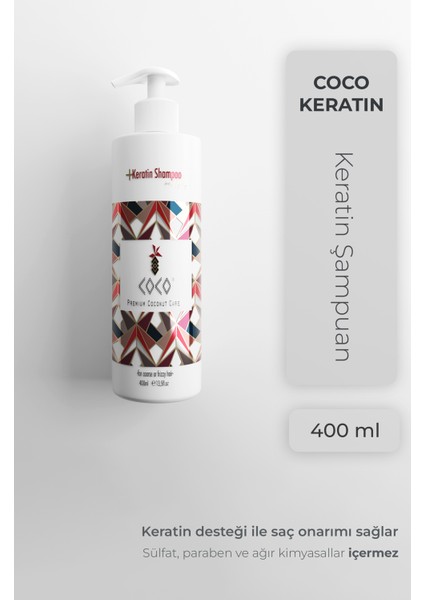 Coco Keratin Şampuan 400 ml