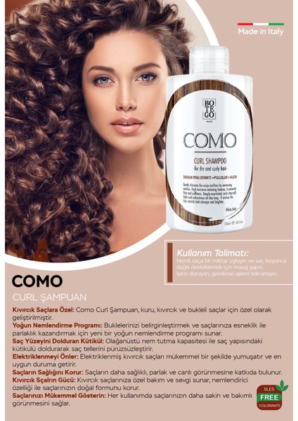 Como Curl Bukle Şampuanı 250 ml fiyatları