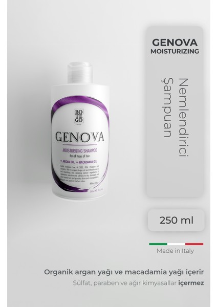 Genova Moisturizing Nemlendirici Şampuan 250 ml