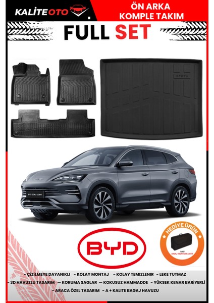Byd Seal U Dm-I 2025 Model Üst Bagaj Havuzu+Paspas Takımı Full Set+Hediyeli