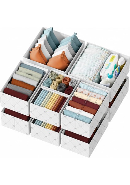 6'lı Çekmece Dolap Içi Düzenleyici Kutu Raf Set Bebek Eşyası Çocuk Odası Banyo Organizer/fiyonk modelleri
