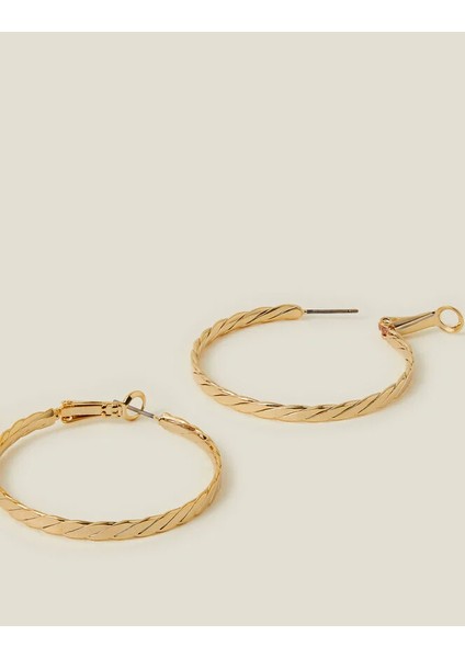 Z Doklulu Haka Küpe 14 Ayar Altın Kaplama