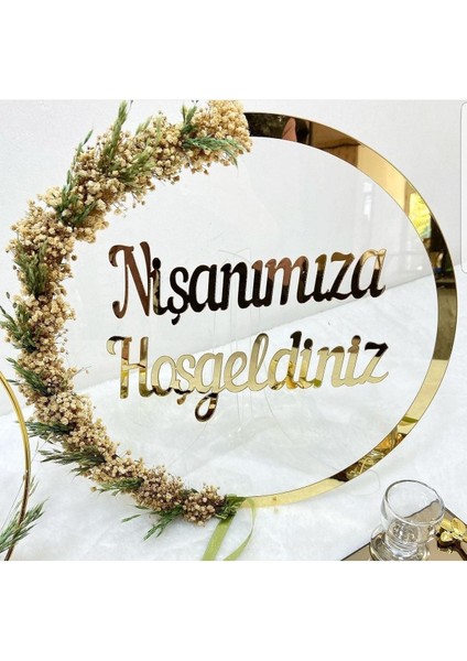Nişanımıza Hoşgeldiniz Kapı Süsü, Duvar Süsü, Duvar Dekoru