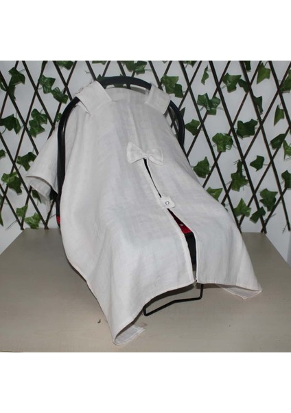 Müslin Kumaş Krem Rengi Puset Örtüsü %100 Pamuk Kum Rengi Bebek Puset Örtüsü Kelebek Detay Puset Örtüsü indirimleri