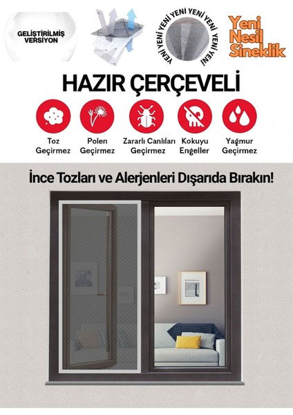 Odera - Pencere Toz Polen Alerjen Filtresi - Hazır Çerçeveli - Yeni Nesil Sineklik - Respilon Odera