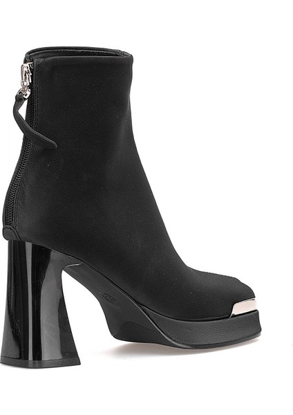 25K414-2 Kadın Hakiki Deri Topuklu Bot Siyah fırsatları
