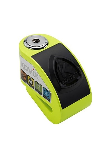 Kovıx Kd6-Fg Alarmlı Disk Kilit Neon Sarı