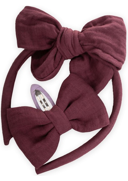 Taçlı Toka Seti Mürdüm fiyatları