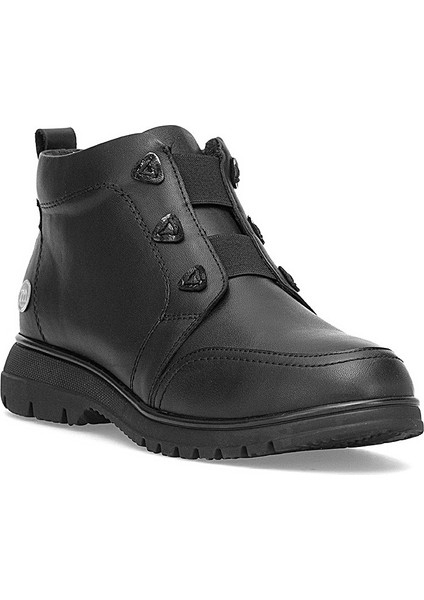 D25KB-1730 Kadın Hakiki Deri Düz Bot Siyah fiyatları