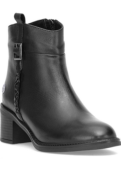 D25KB-8025 Kadın Hakiki Deri Topuklu Bot Siyah fiyatları