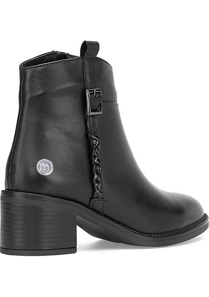 D25KB-8025 Kadın Hakiki Deri Topuklu Bot Siyah fırsatları