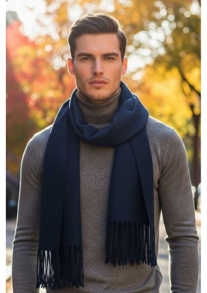 Unisex Yumuşak Dokulu Püsküllü Kışlık Buklet Atkı Şal 2'li Set modelleri