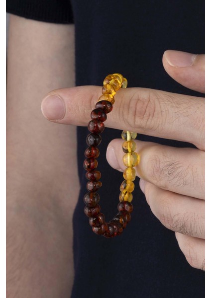 Misket Kesim Orjinal Yetişkin Kehribar Bileklik modelleri