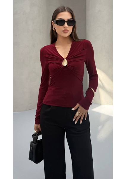 Damla Aksesuarlı Bluz indirimleri