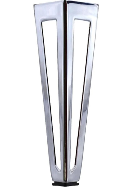 Ovit Metal Krom 14CM Mobilya Koltuk Kanepe Konsol Tv Ünitesi Yükseltici Ayağı Ayakları 4 Adet