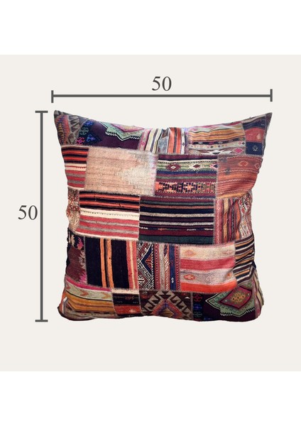 Anatolian Desenli Kırlent Kılıfı – 50X50 Cm, Fermuarlı, Kolay Yıkanabilir modelleri