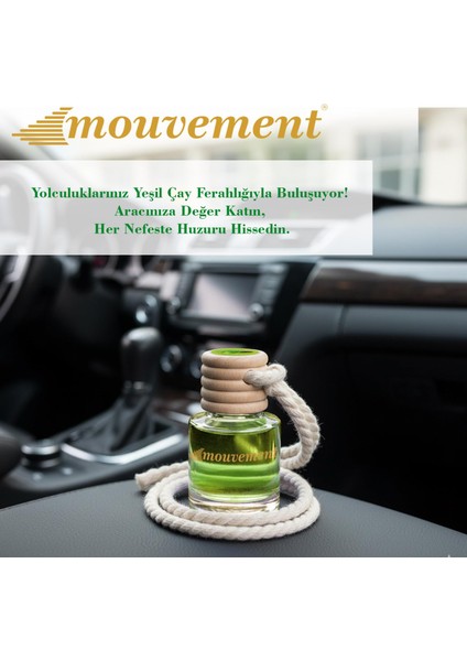 Yeşil Çay 8 ml Oto Kokusu – Sakinleştirici ve Dingin Bir Atmosfer