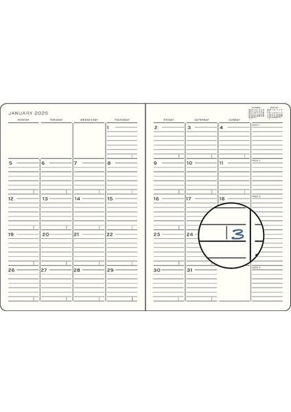 LEUCHTTURM1917 Çanta Boy (B6+) 16 Aylık Ajanda ve Not Defteri (Çizgili) 2026 Yumuşak Kapak, Ingilizce, Siyah 372790 fiyatları