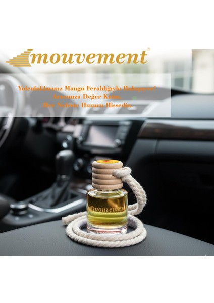 Mango Serinliği 8 ml Oto Kokusu – Egzotik ve Canlı Bir Tazelik