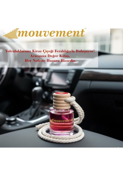 Kiraz Çiçeği 8 ml Oto Kokusu – Taze ve Canlandırıcı Bir Bahar Esintisi