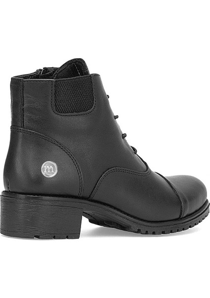 D25KB-1645 Kadın Hakiki Deri Topuklu Bot Siyah fırsatları