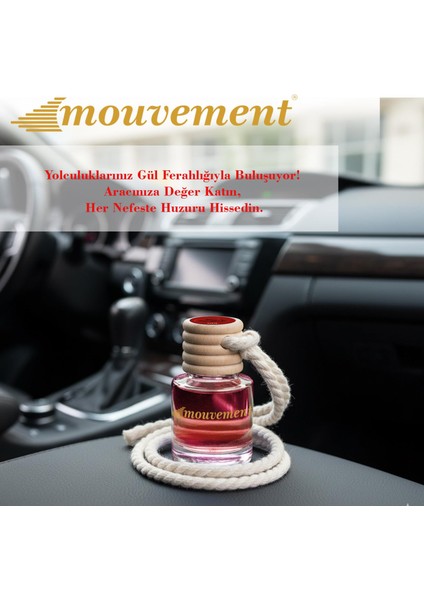 Gül Bahçesi 8 ml Oto Kokusu – Klasik ve Romantik Bir Koku Deneyimi