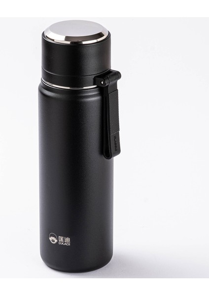 Okadı Askılı Siyah Paslanmaz Çelik Termos 500ML
