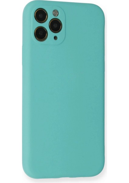 iPhone 11 Pro Kılıf Nano Içi Kadife Silikon - Turkuaz modelleri
