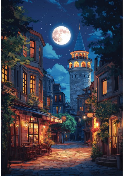 500 Parçalık Puzzle - Dolunayda Galata 3643 fiyatları