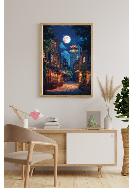500 Parçalık Puzzle - Dolunayda Galata 3643 modelleri