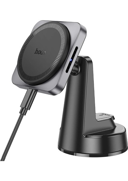 Hoco. HW16 Vantuzlu 15W Kablosuz Şarjlı Magsafe Manyetik Tutucu - Siyah