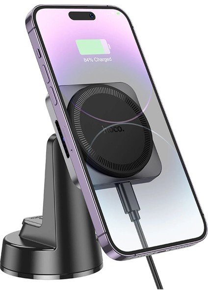 Hoco. HW16 Vantuzlu 15W Kablosuz Şarjlı Magsafe Manyetik Tutucu - Siyah fiyatları
