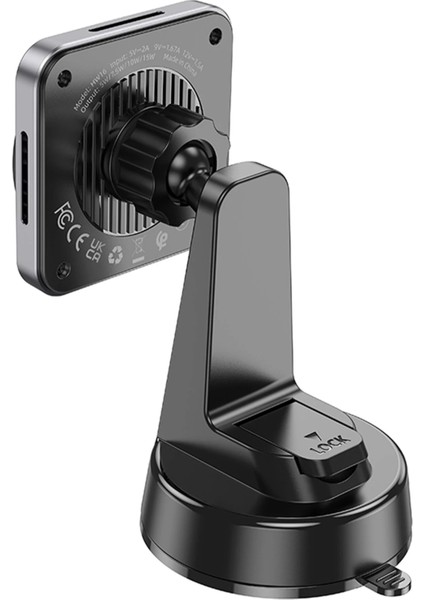 Hoco. HW16 Vantuzlu 15W Kablosuz Şarjlı Magsafe Manyetik Tutucu - Siyah indirimleri