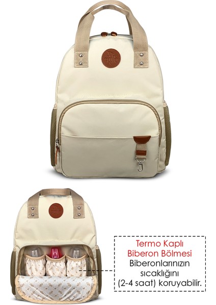 Baby Bag Bebek Bakım Kadın Omuz Çantası + Popi Anne Kadın Sırt Çantası Termos Çanta Hediye fiyatları