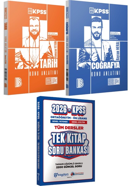 2026 Kpss Tarih Coğrafya Konu Anlatımı - Ortaöğretim Ön Lisans Tek Kitap Soru