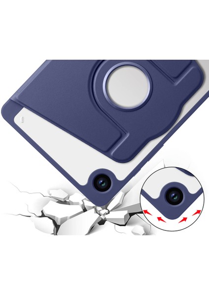 Galaxy Tab A9 Uyumlu Kalem Bölmeli Standlı Termik Kılıf Lacivert indirimleri