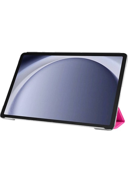 Galaxy Tab A9 Plus Uyumlu Smart Cover Standlı 1-1 Kılıf Koyu Pembe fırsatları