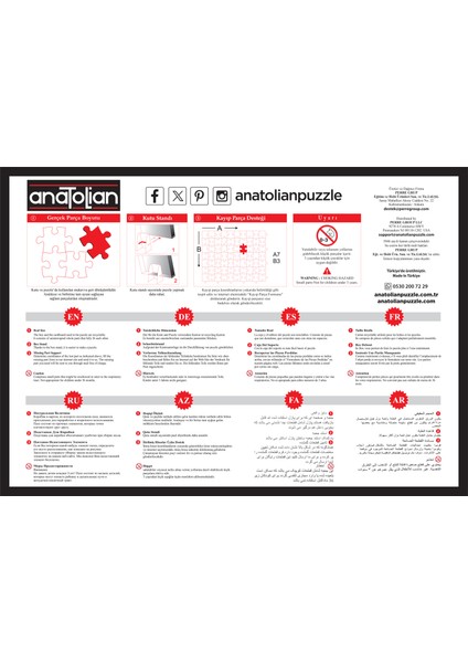 1000 Parçalık Puzzle - Siyah Beyaz 1199