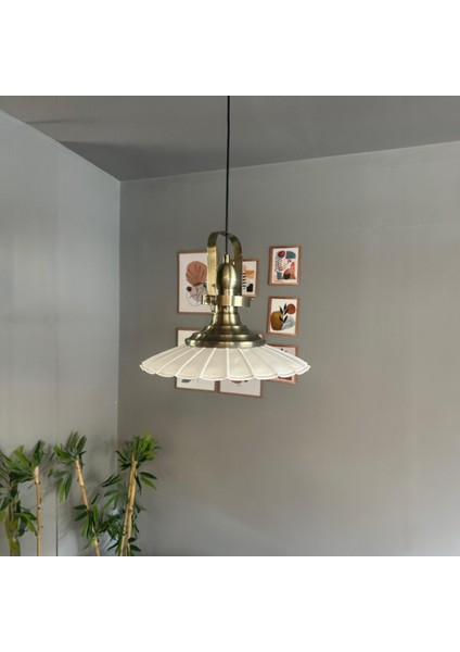 Risso Beyaz Metal Büyük Avize Eskitme Başlık Tekli Rustik Cafe Modern Sarkıt Aydınlatma modelleri