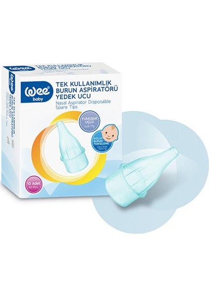 Wee Baby Burun Aspiratörü Yedek Ucu 10'lu 163