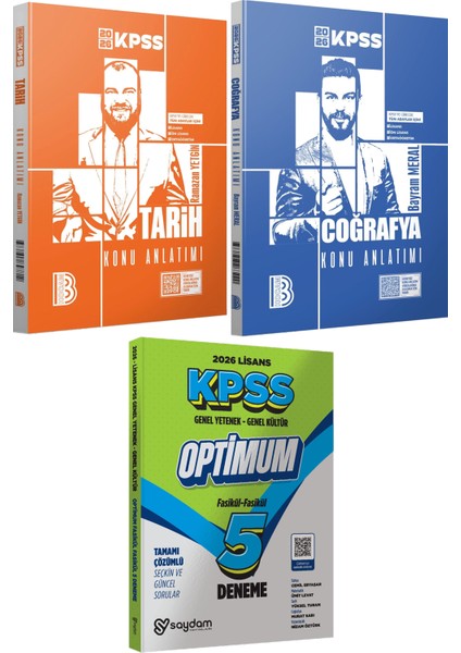 2026 Kpss Tarih Coğrafya Konu Anlatımı - Lisans Optimum 5 Deneme