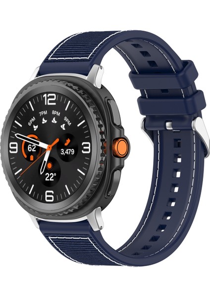 Samsung Galaxy Watch 8 Classic 46MM ile Uyumlu Kordon Spor ve Şık Tasarım Jazzy Saat Kayışı
