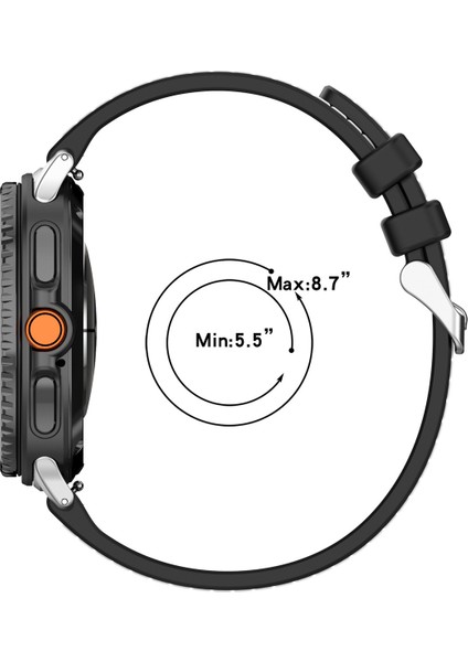 Samsung Galaxy Watch 8 Classic 46MM ile Uyumlu Kordon Spor ve Şık Tasarım Jazzy Saat Kayışı indirimleri