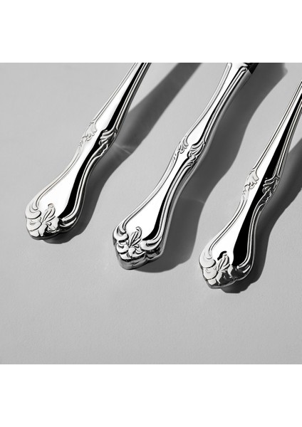 Lalezar Sade 6 Kişilik 18 Parça Tatlı Çatal Kaşık Bıçak Takımı modelleri