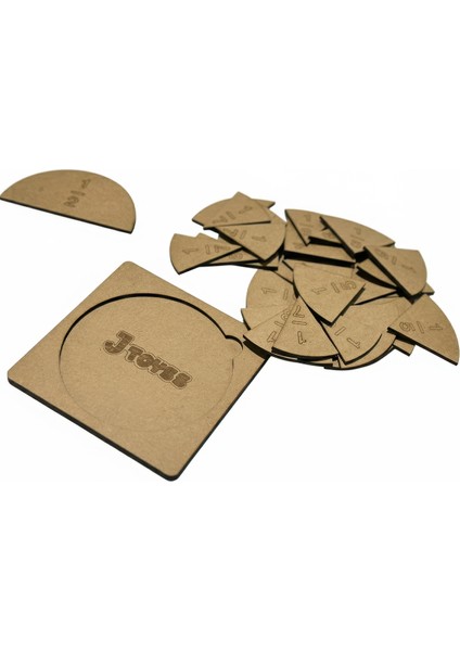 Ahşap Kesir Puzzle Oyunu 1'den 1/8'ye Kadar - Jtoys Okul Öncesi Matematik ve Zeka Gelişim Seti fiyatları