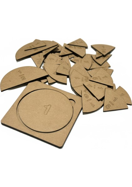 Ahşap Kesir Puzzle Oyunu 1'den 1/8'ye Kadar - Jtoys Okul Öncesi Matematik ve Zeka Gelişim Seti modelleri