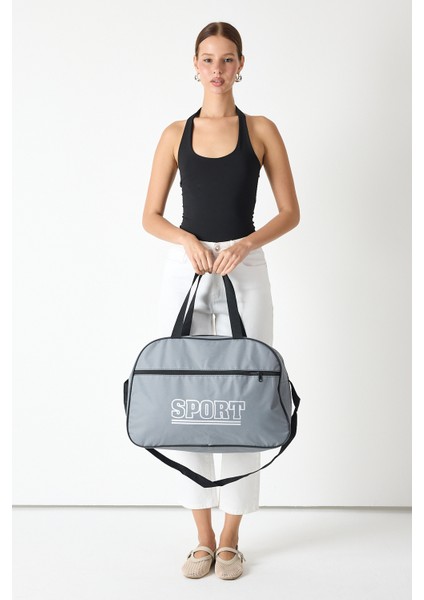 Powerspeed Kadın Füme Büyük Boy Önü Fermuarlı Baskılı Spor ve Seyahat Omuz Çantası fiyatları