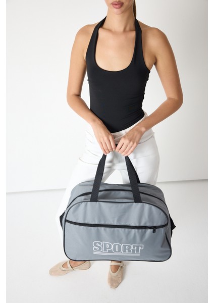 Powerspeed Kadın Füme Büyük Boy Önü Fermuarlı Baskılı Spor ve Seyahat Omuz Çantası indirimleri