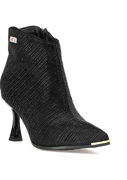 25K416-1 Kadın Taşlı Topuklu Bot Siyah fiyatları